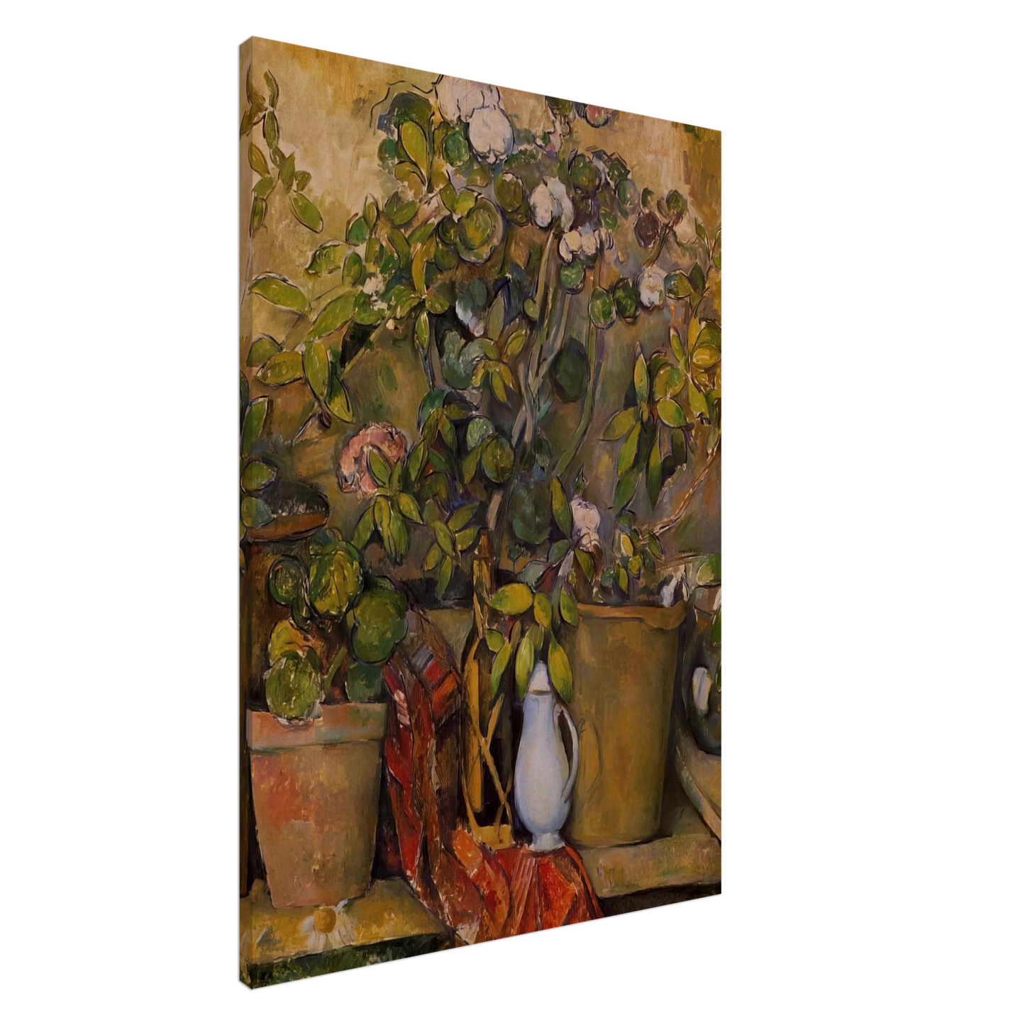 Paul Cezanne - Potted Plants Canvas - 20x30 cm / 8x12 inches-canvas