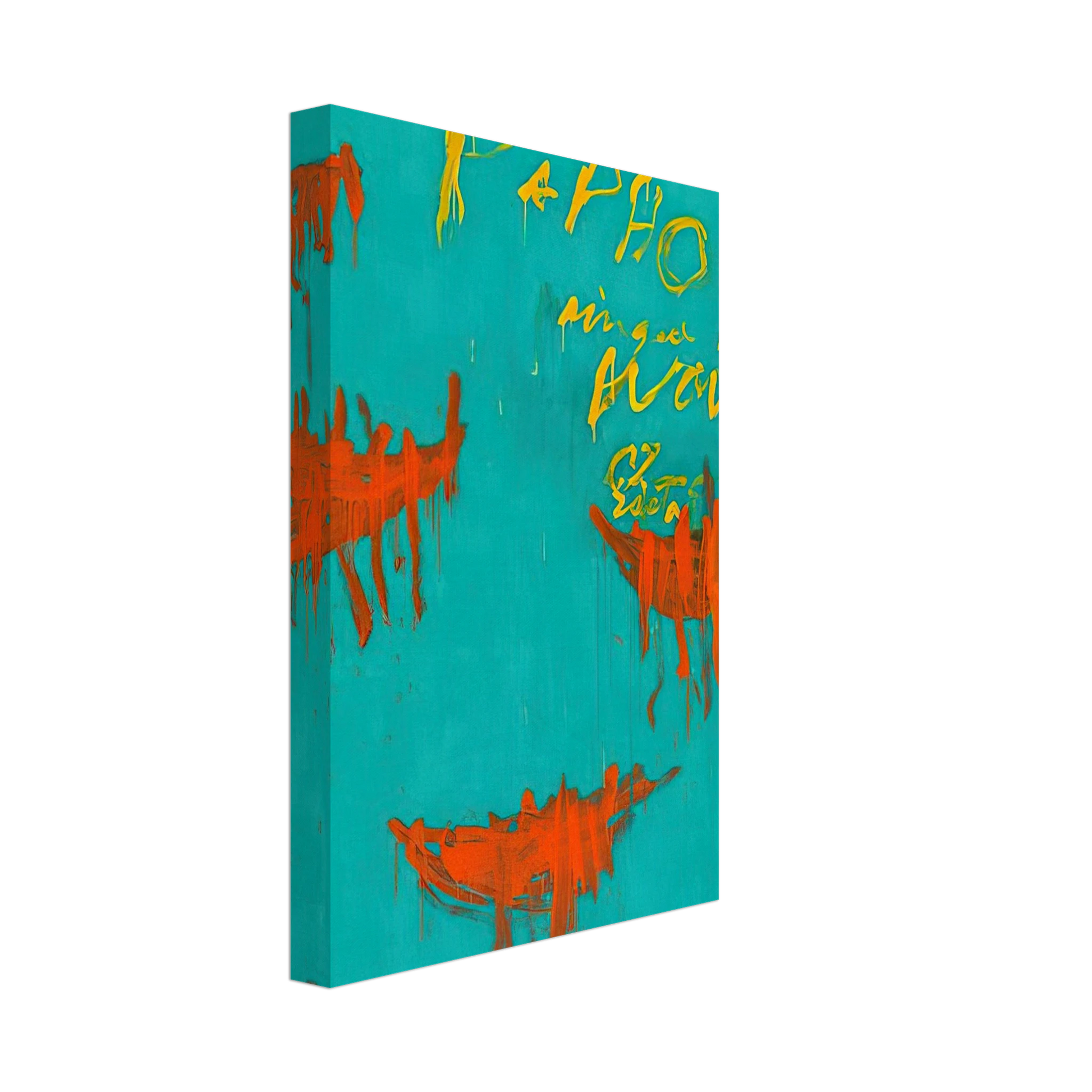 Cy Twombly - Leaving Paphos Ringed With Waves III Canvas - 70x100 cm / 28x40 inches-canvas