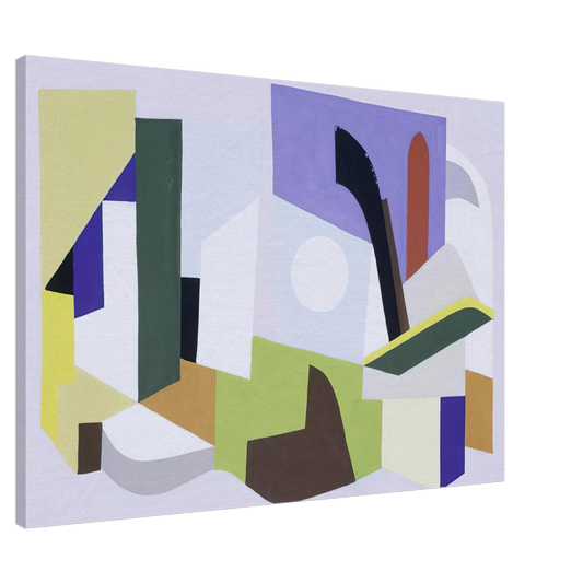 Ad Reinhardt - Untitled N.Y. World's Fair - 1939 Canvas - 20x30 cm / 8x12 inches-canvas