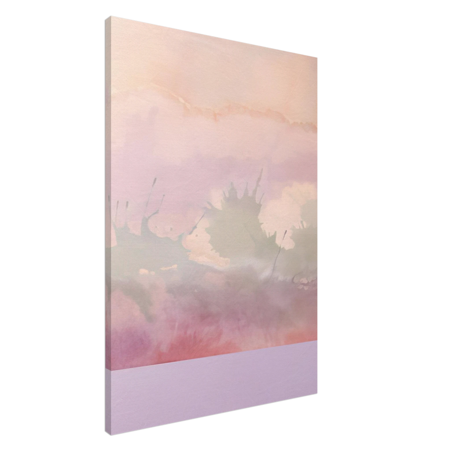 Ronnie Landfield - Atlantic Cafe - 1969 Canvas - 20x30 cm / 8x12 inches-canvas