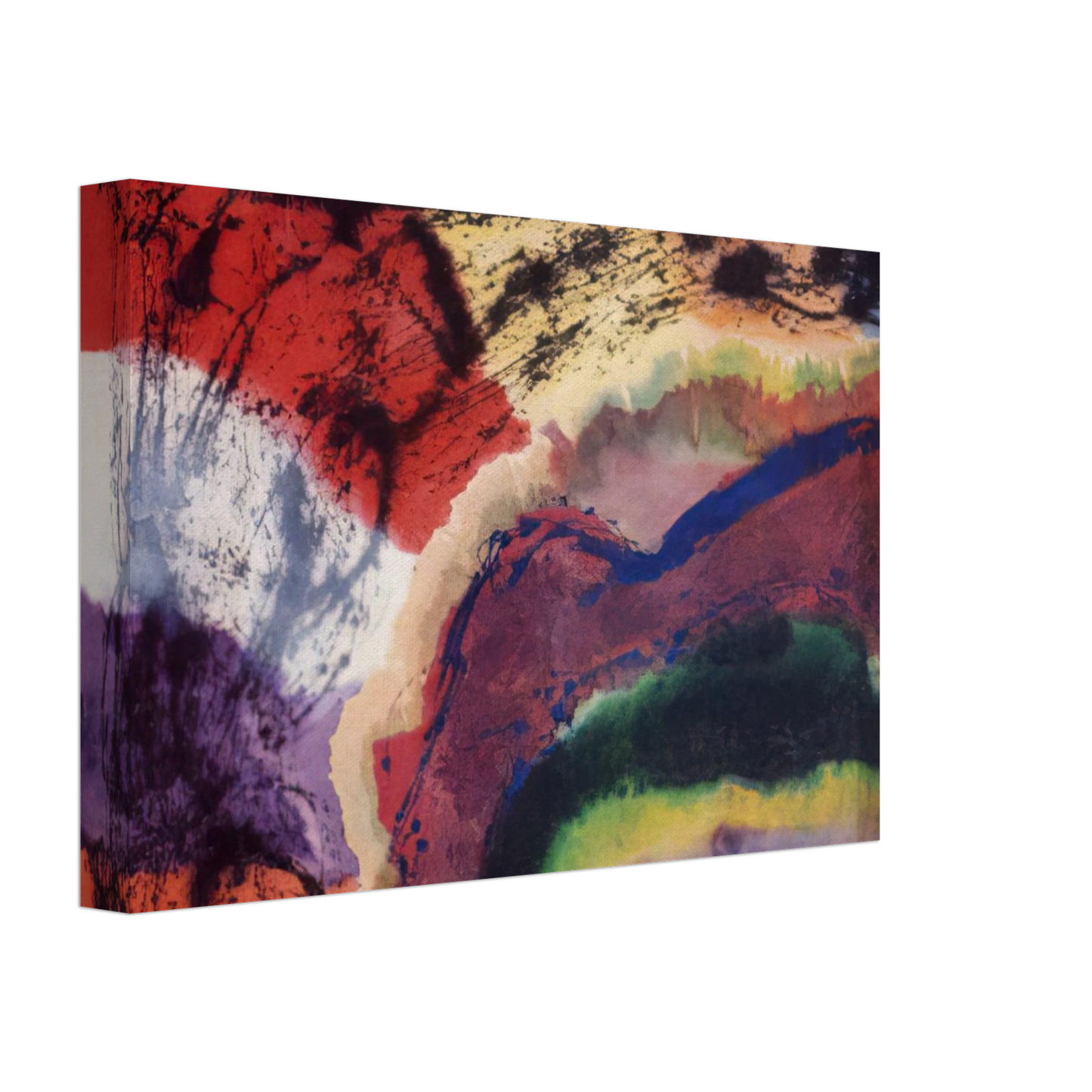 Ronnie Landfield - The Storm from Denver to the Bronx - 1970 Canvas - 70x100 cm / 28x40 inches-canvas