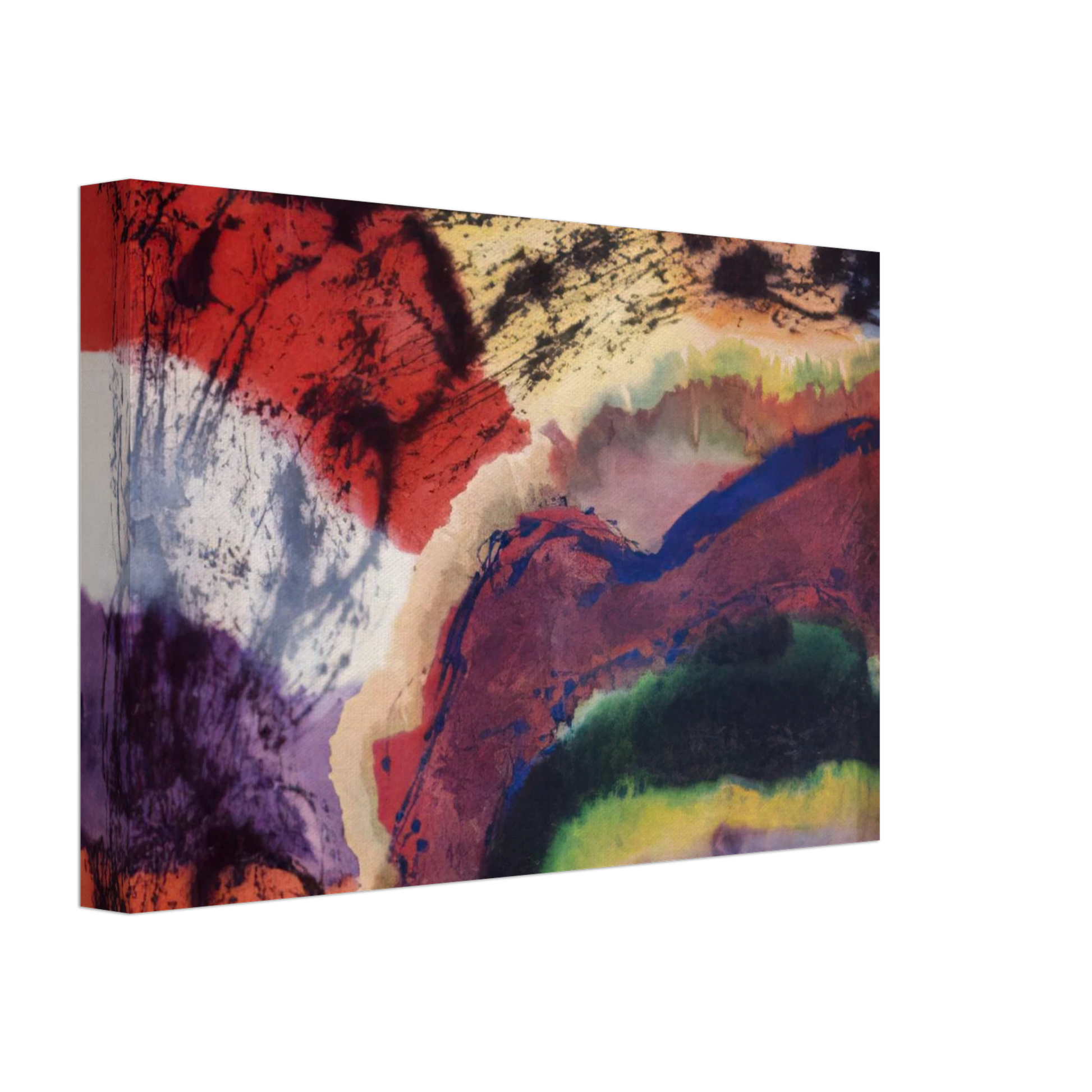 Ronnie Landfield - The Storm from Denver to the Bronx - 1970 Canvas - 70x100 cm / 28x40 inches-canvas