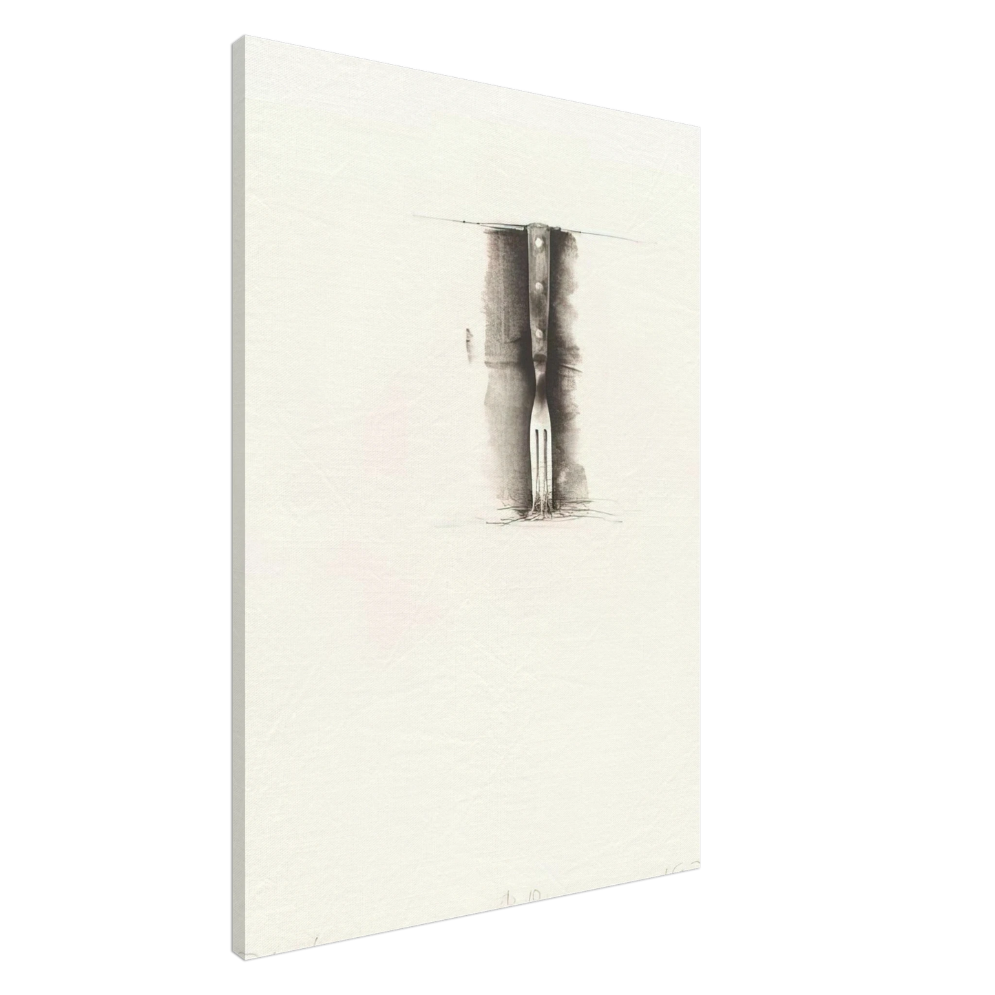 Jim Dine - UNTITLED FROM TEN WINTER TOOLS 1973 8 Canvas - 20x30 cm / 8x12 inches-canvas