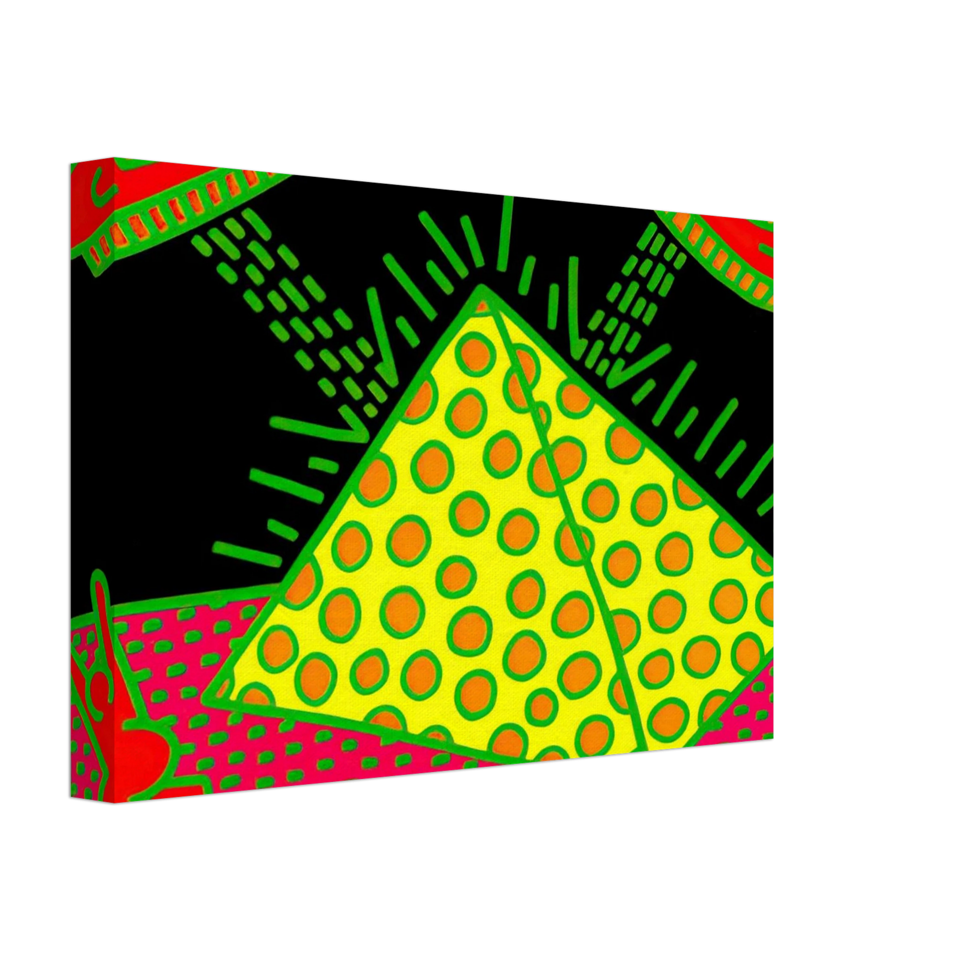 Keith Haring - UNTITLED 1983 3 Canvas - 40x60 cm / 16x24 inches-canvas