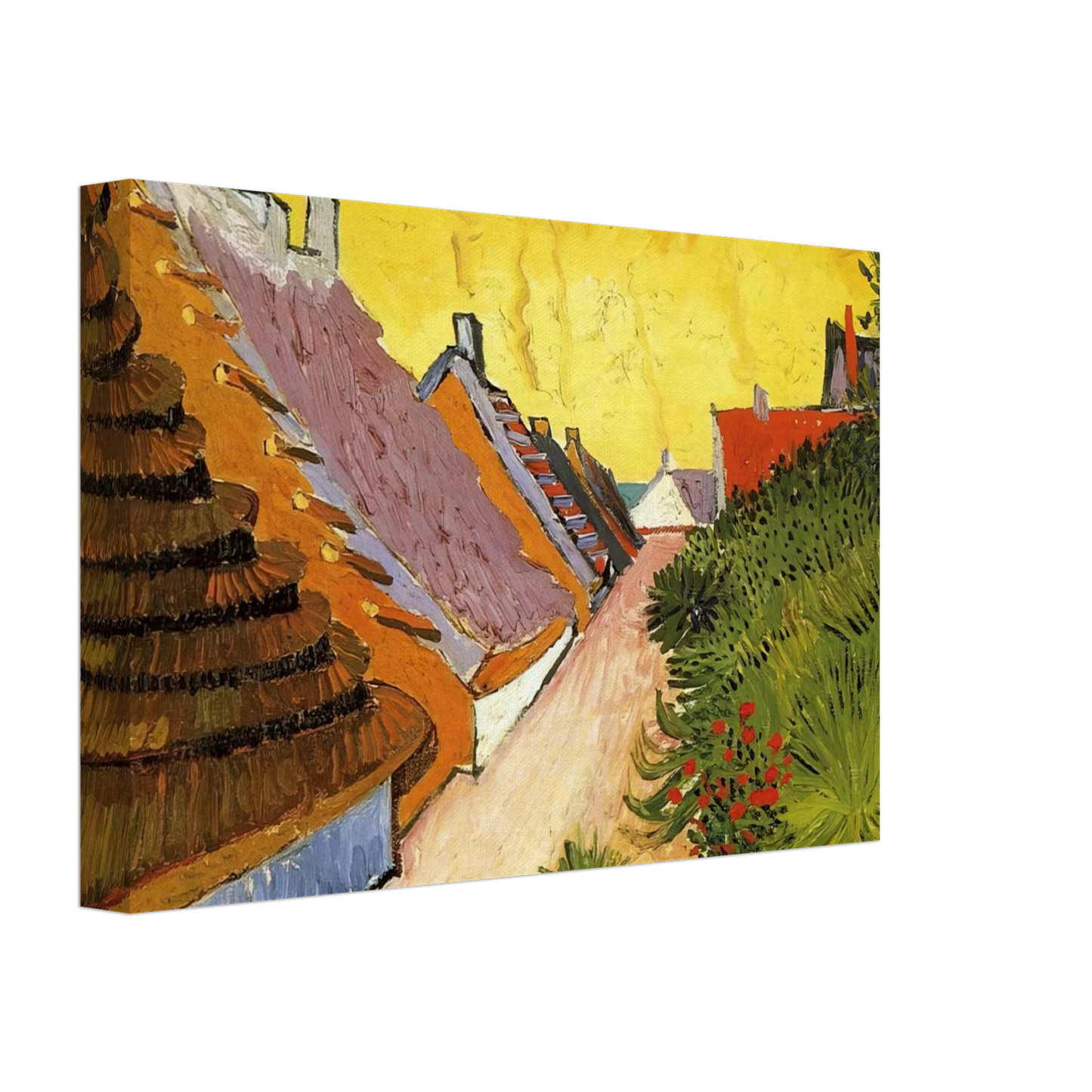 Vincent van Gogh - Street in Saintes-Maries Canvas - 70x100 cm / 28x40 inches-canvas