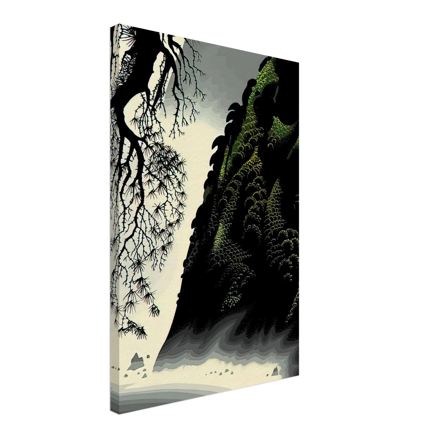 Eyvind Earle - Little Big Sur Canvas - 70x100 cm / 28x40 inches-canvas