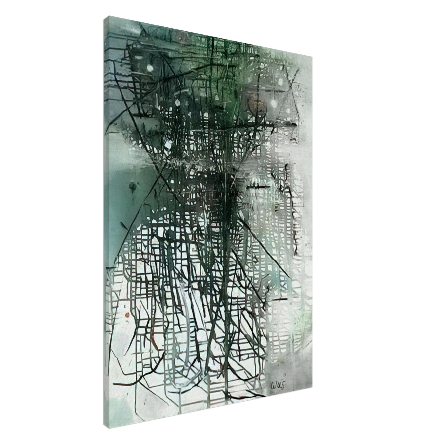 Wols - Composition - Art Informel Canvas - 20x30 cm / 8x12 inches-canvas