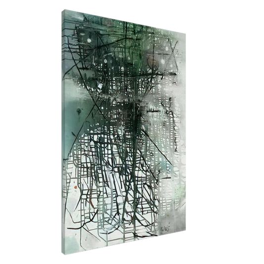 Wols - Composition - Art Informel Canvas - 20x30 cm / 8x12 inches-canvas