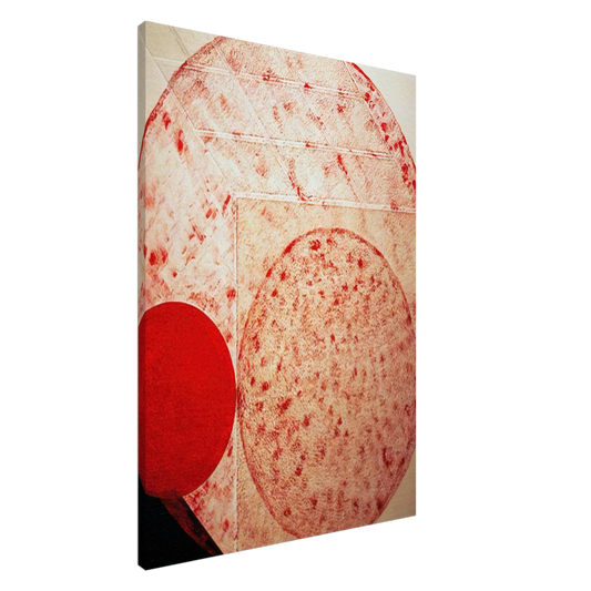 Lygia Pape - Painting. Red - 1987 Canvas - 20x30 cm / 8x12 inches-canvas