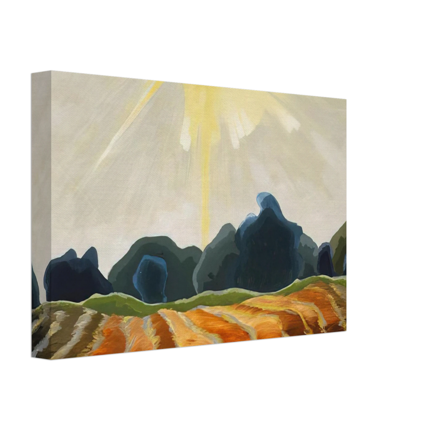 Arthur Dove - Morning Sun - 1935 Canvas - 40x60 cm / 16x24 inches-canvas