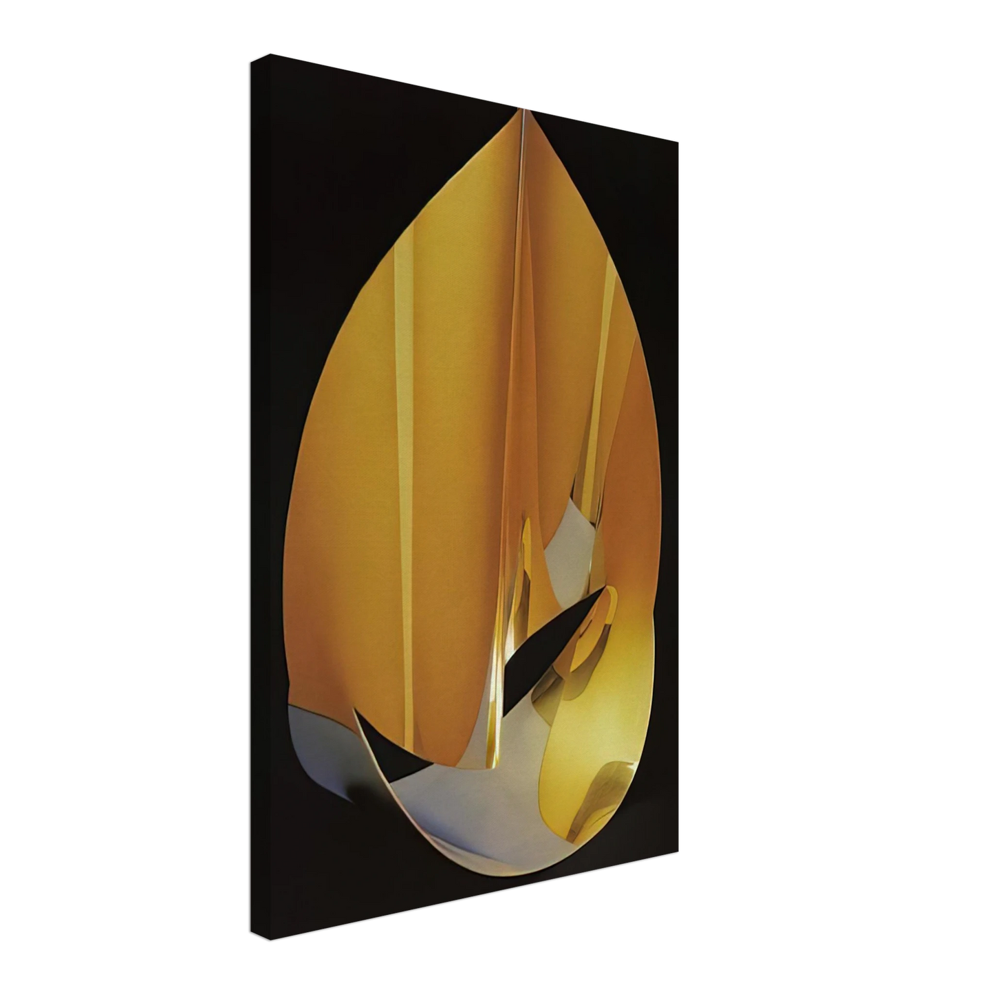 Max Bill - Area of a pentagon in space with plain circumference - 1977 Canvas - 40x60 cm / 16x24 inches-canvas