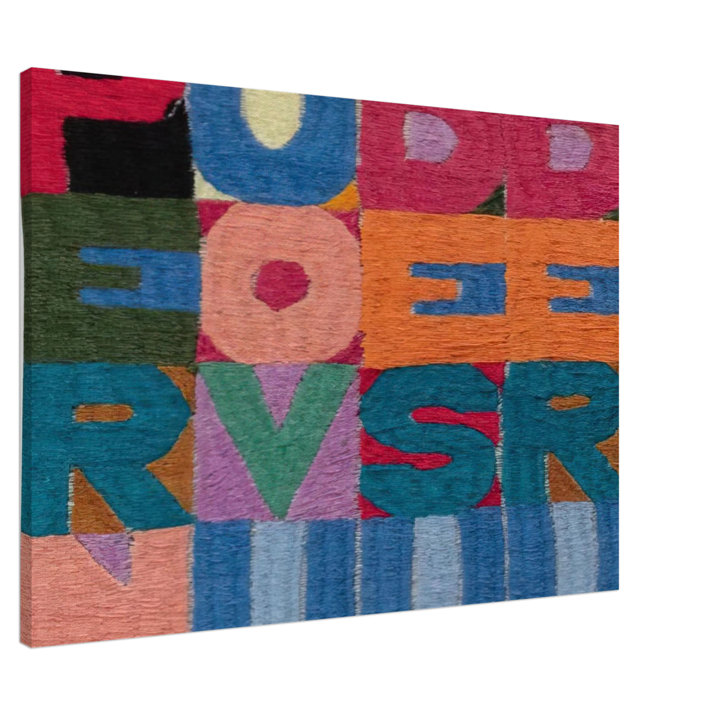 Alighiero Boetti - PER NUOVI DESIDERI 1977 Canvas - 20x30 cm / 8x12 inches-canvas