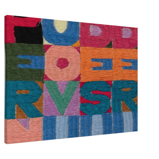 Alighiero Boetti - PER NUOVI DESIDERI 1977 Canvas - 20x30 cm / 8x12 inches-canvas
