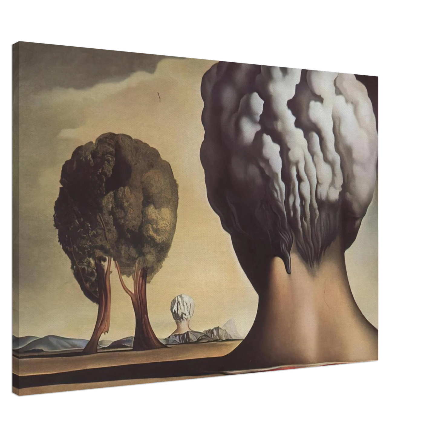 Salvador Dali - HREE SPHINXES OF BIKINI Canvas - 20x30 cm / 8x12 inches-canvas