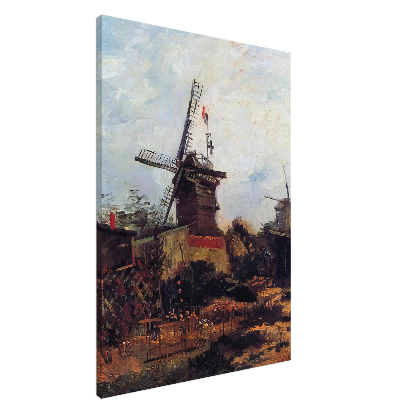 Vincent van Gogh - The Mill of Blute End Canvas - 20x30 cm / 8x12 inches-canvas