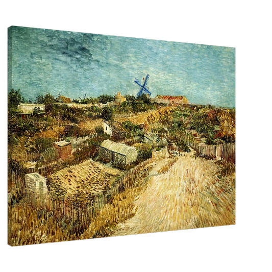 Vincent van Gogh - Vegetable Gardens in Montmartre Canvas - 20x30 cm / 8x12 inches-canvas