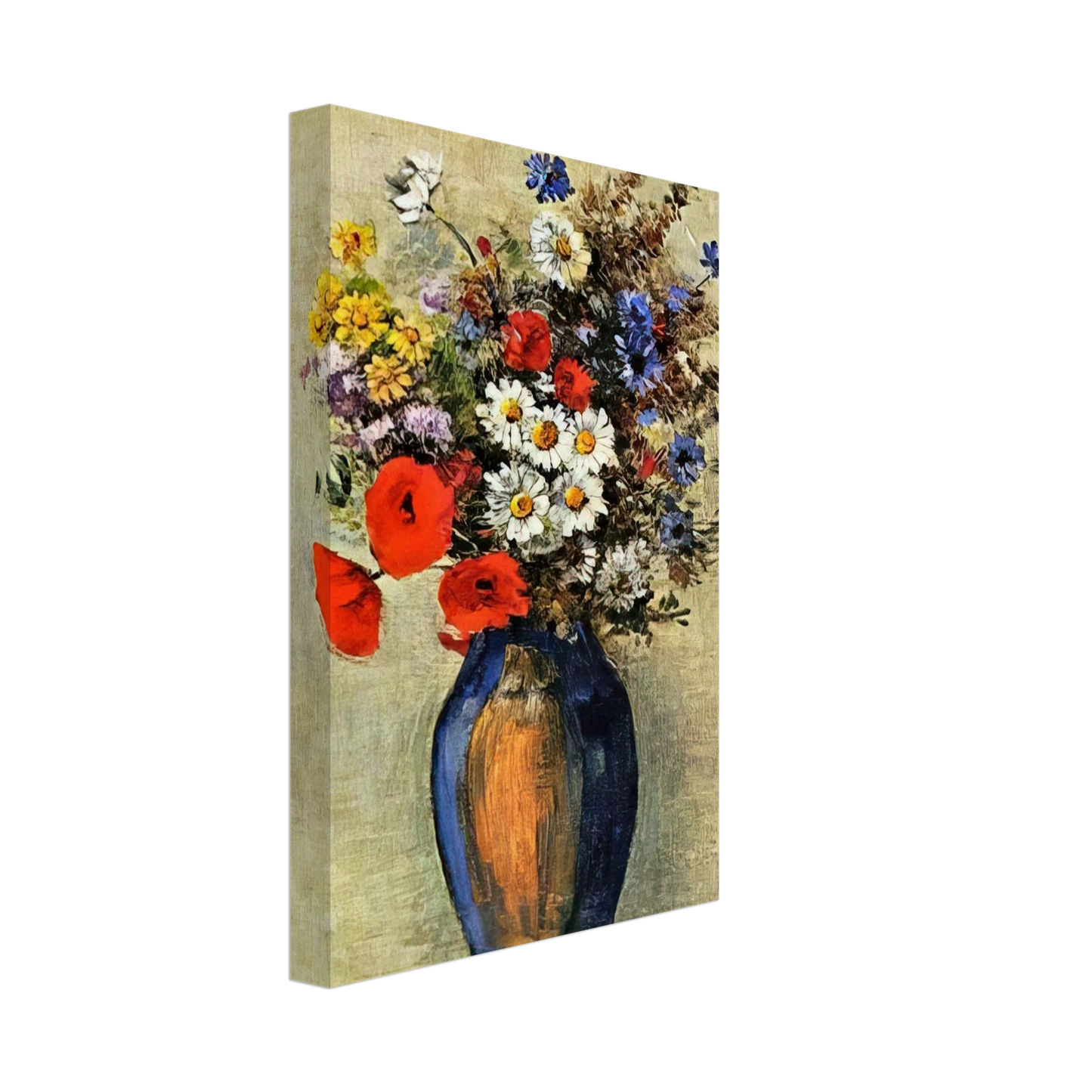 Odilon Redon - VASE OF FLOWERS 2 Canvas - 40x60 cm / 16x24 inches-canvas