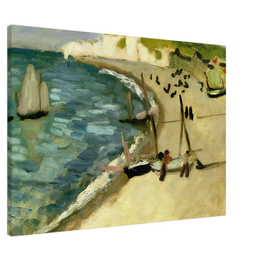 Henri Matisse - AHT AMONT CLIFFS AT ETRETAT 1920 Canvas - 20x30 cm / 8x12 inches-canvas