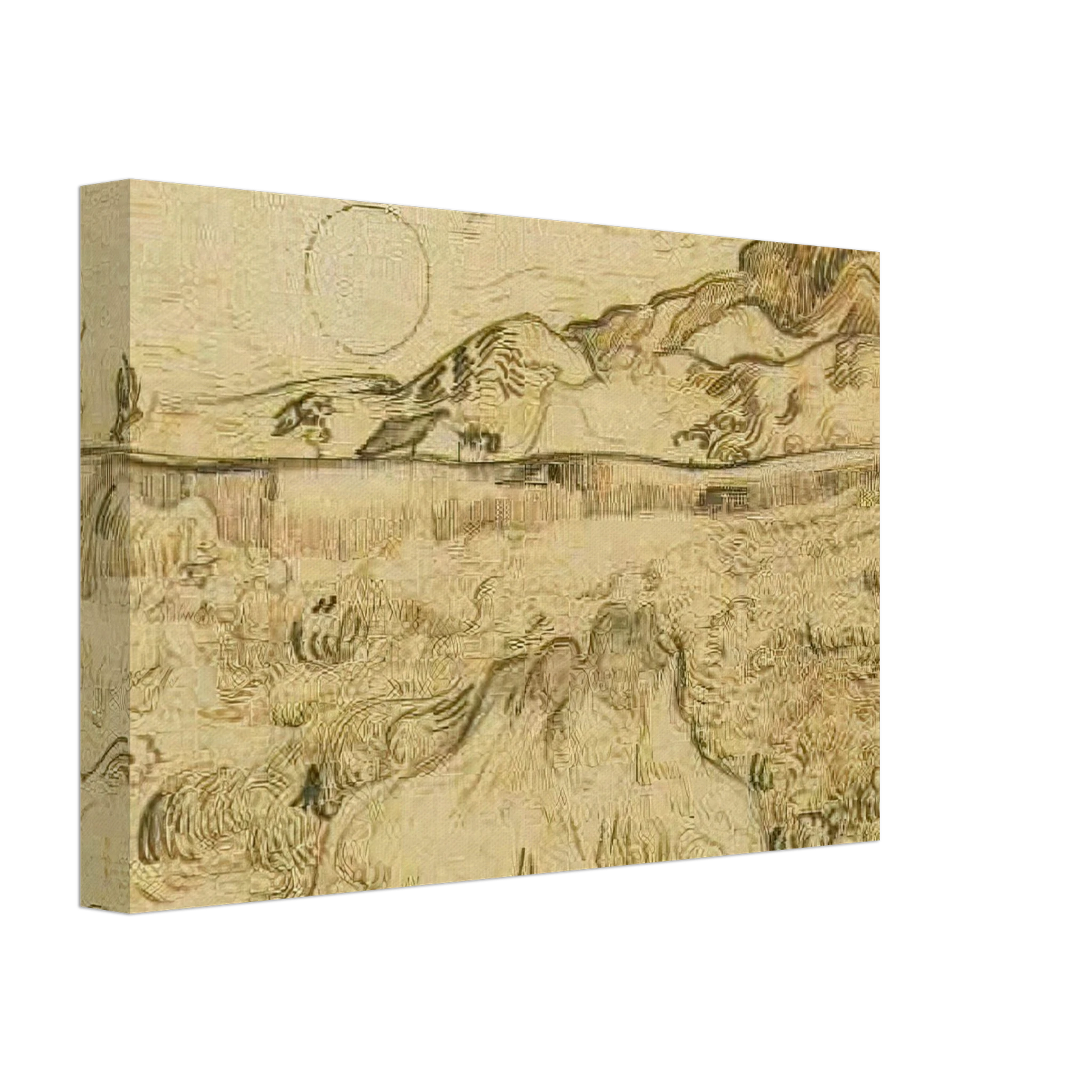 Vincent van Gogh - Enclosed Wheat Field with Reaper Canvas - 40x60 cm / 16x24 inches-canvas