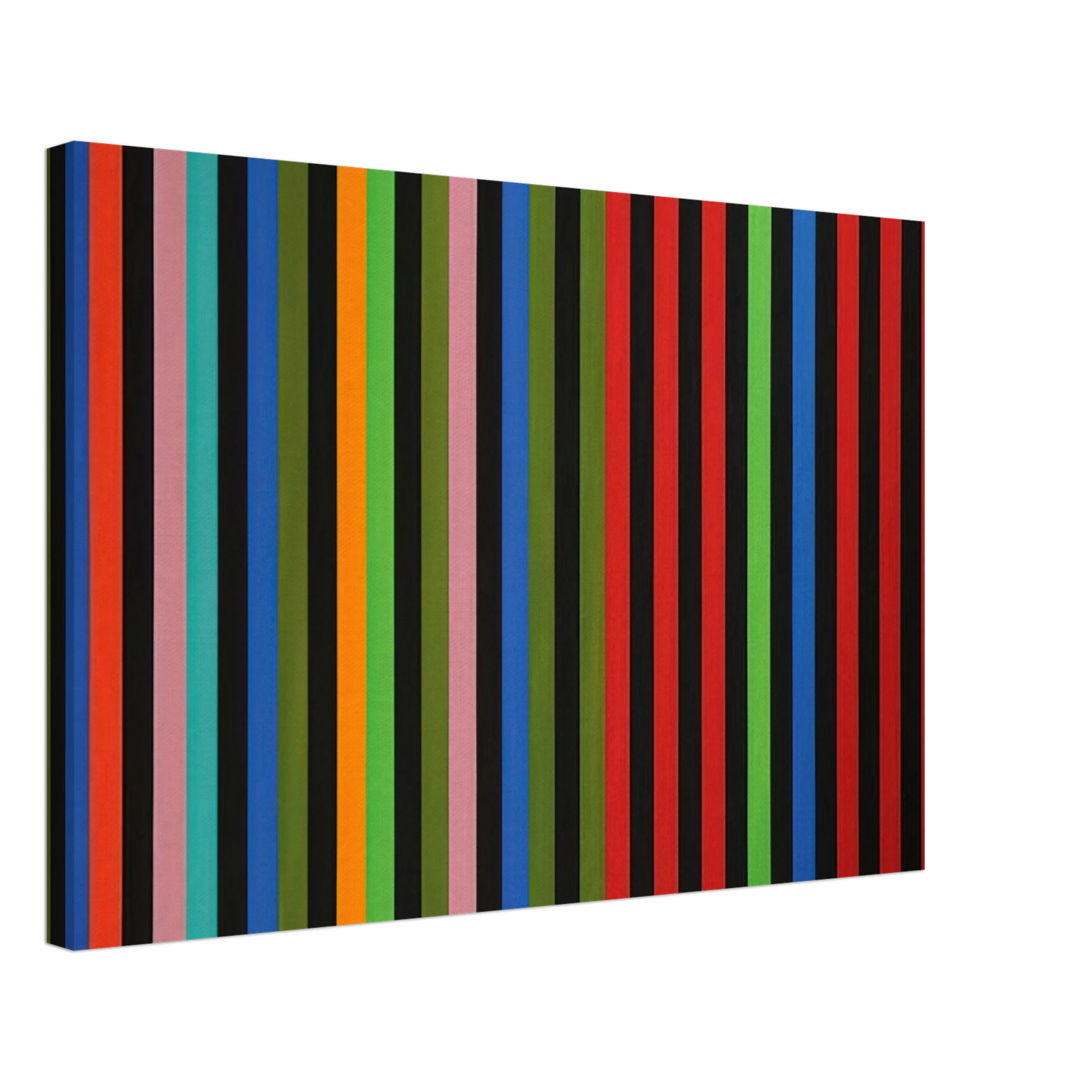 Gene Davis - Firebox - 1964 Canvas - 40x60 cm / 16x24 inches-canvas