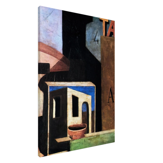 Carlo Carra - LA COMPOSIZIONE TA 1916 Canvas - 20x30 cm / 8x12 inches-canvas