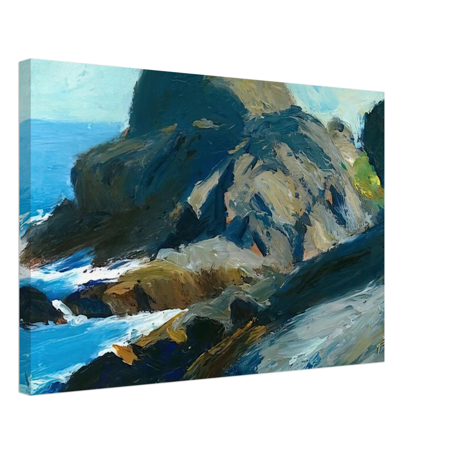 Edward Hopper - Rocky Shore Canvas - 70x100 cm / 28x40 inches-canvas