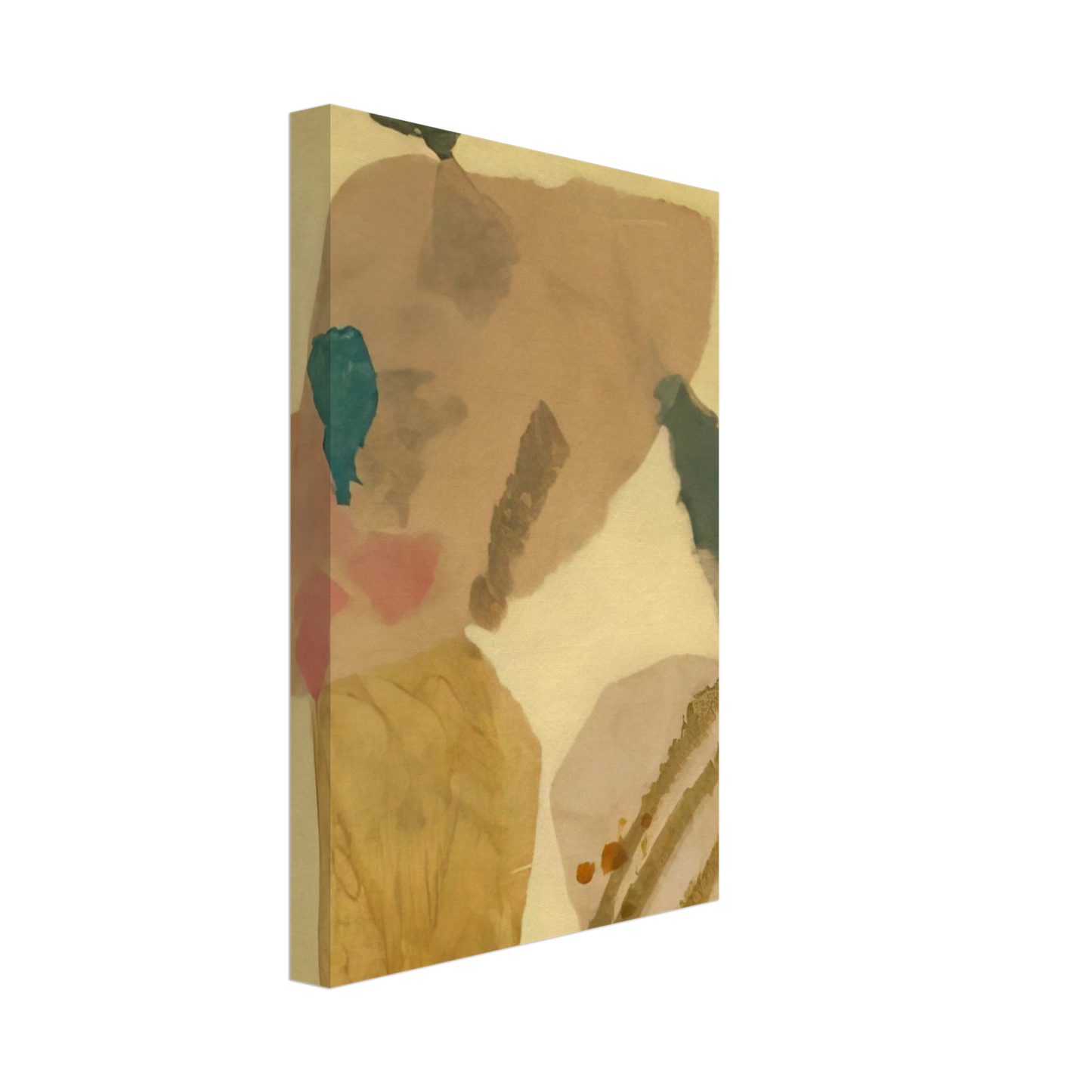 Kenzo Okada - Lemon Yellow - 1950 Canvas - 40x60 cm / 16x24 inches-canvas