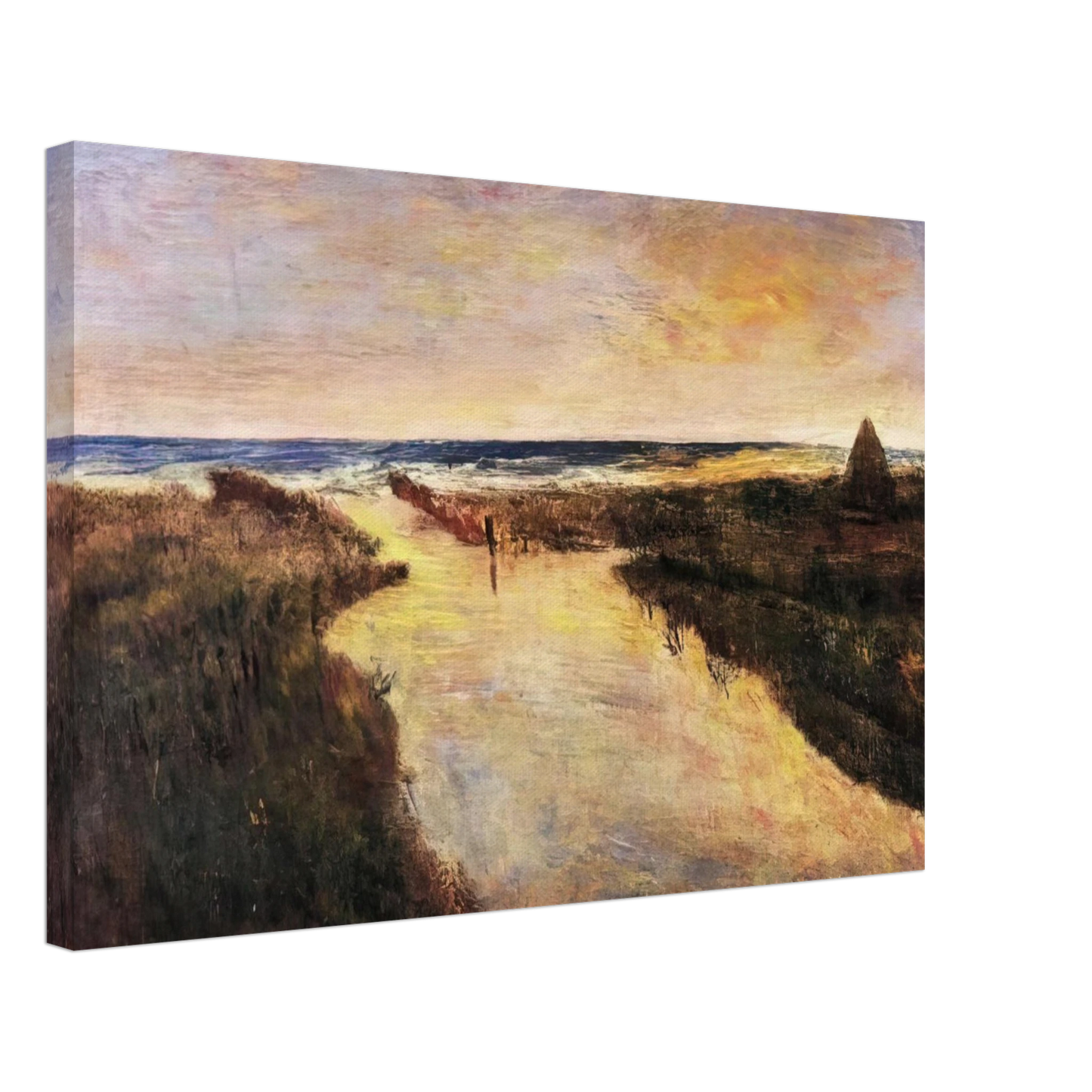 Carlo Carra - FOCE DEL CINQUALE 1928 Canvas - 40x60 cm / 16x24 inches-canvas