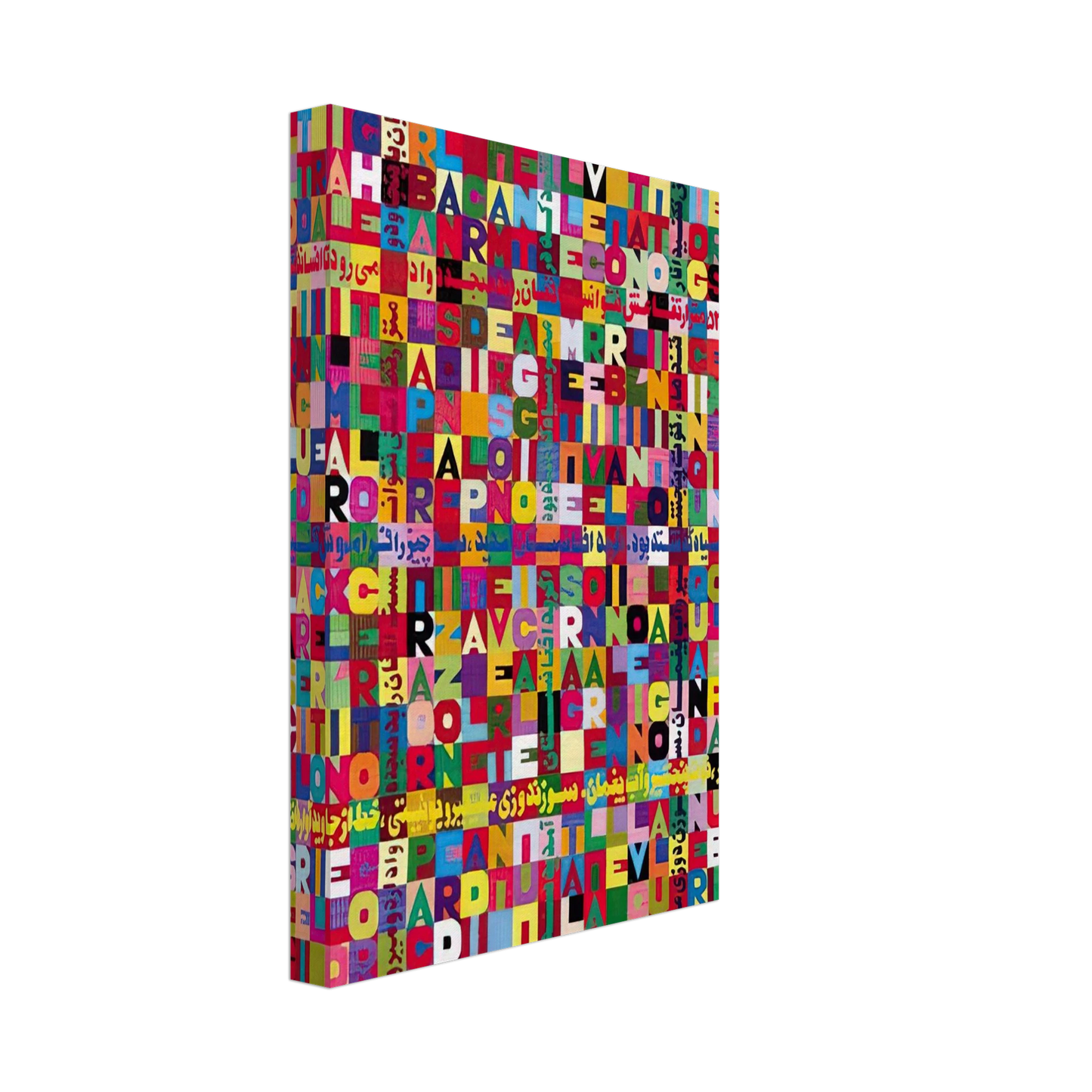 Alighiero Boetti - OGGI VENISETESIMO GIORNO UNDICESIMO MESE ANNO MILLENOVEIOOO ANTOTO ALIGHIERO E BOETTI ALLAMATO Canvas - 70x100 cm / 28x40 inches-canvas