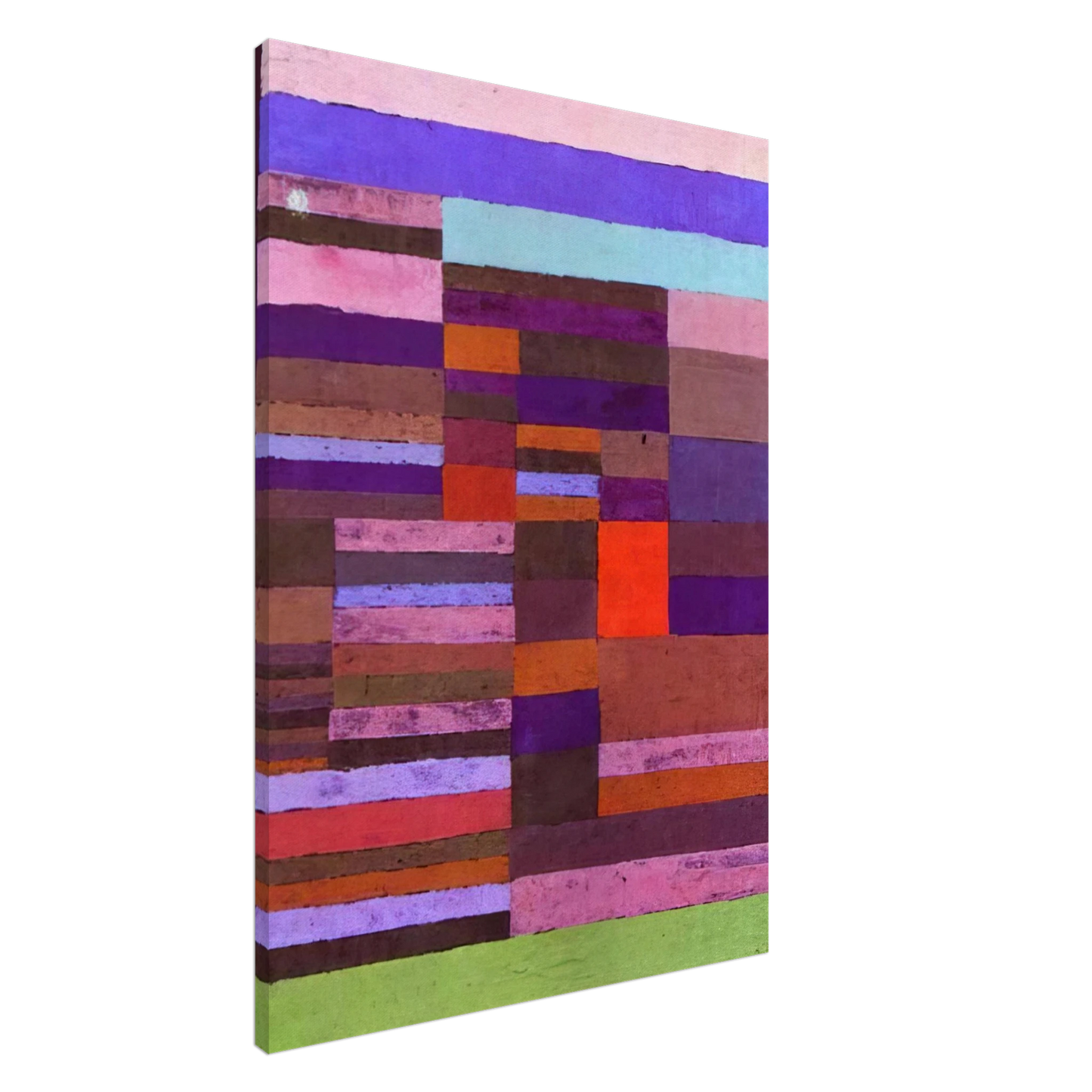 Paul Klee - INDIVIDUALIZED ALTIMETRY OF STRIPES 1930 Canvas - 20x30 cm / 8x12 inches-canvas