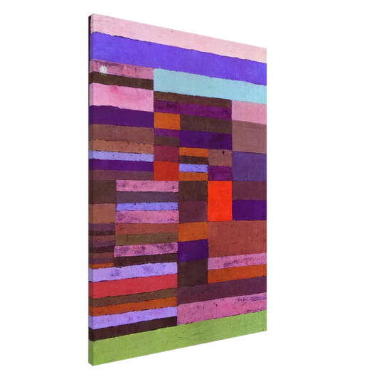 Paul Klee - INDIVIDUALIZED ALTIMETRY OF STRIPES 1930 Canvas - 20x30 cm / 8x12 inches-canvas