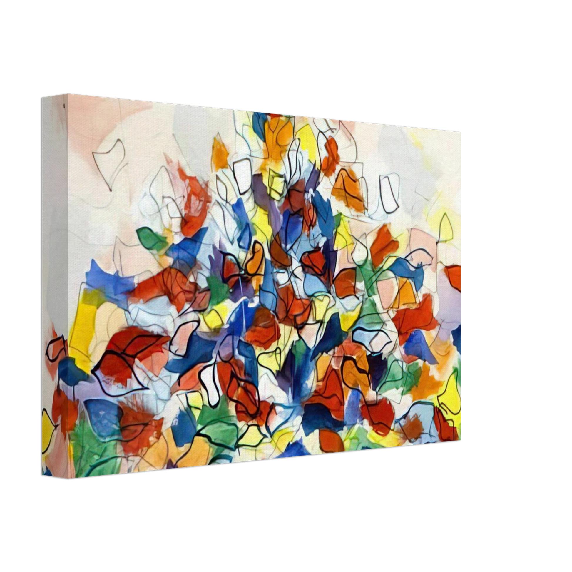 Robert Goodnough - Color Abstraction - 1967 Canvas - 40x60 cm / 16x24 inches-canvas