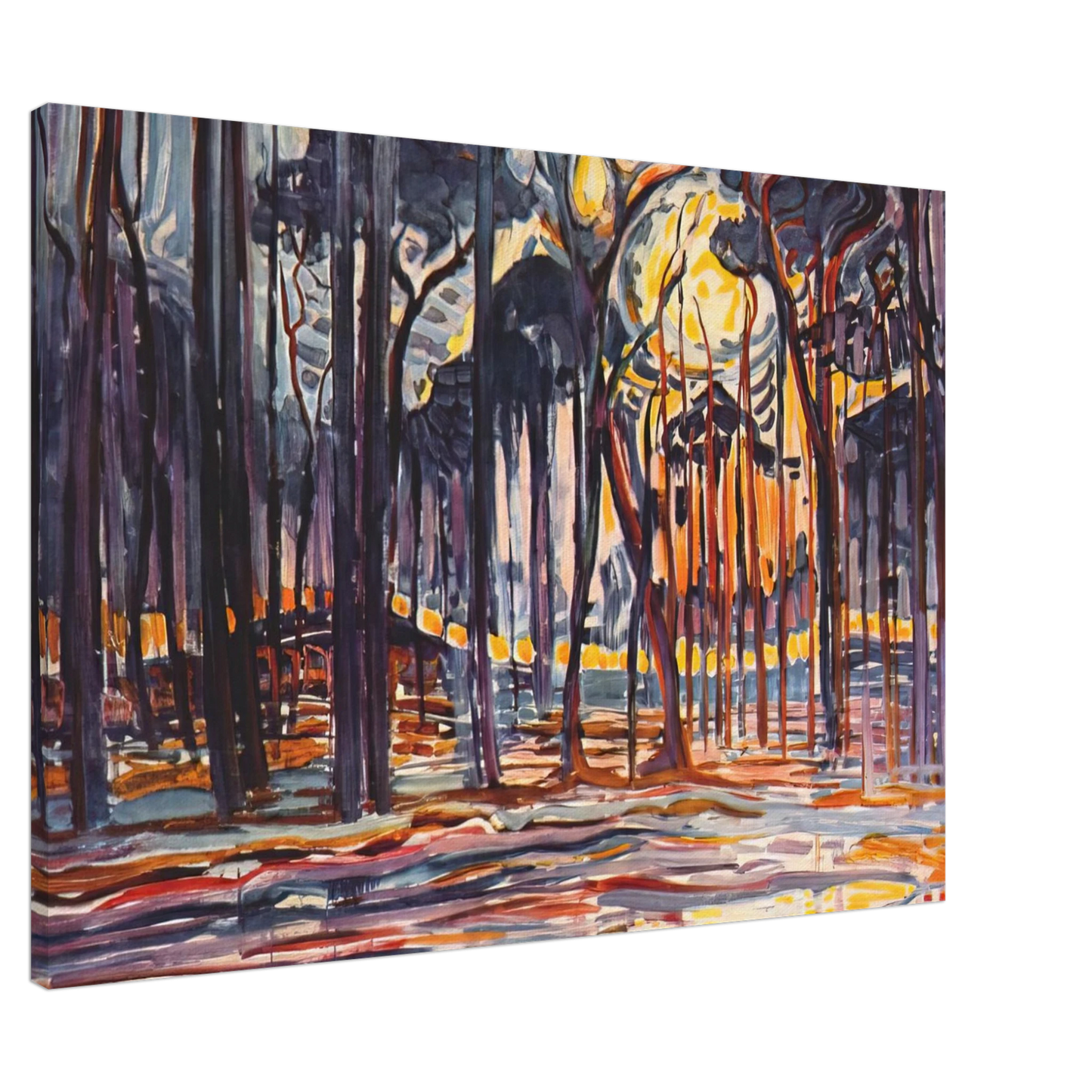 Piet Mondrian - Woods near Oele Canvas - 20x30 cm / 8x12 inches-canvas