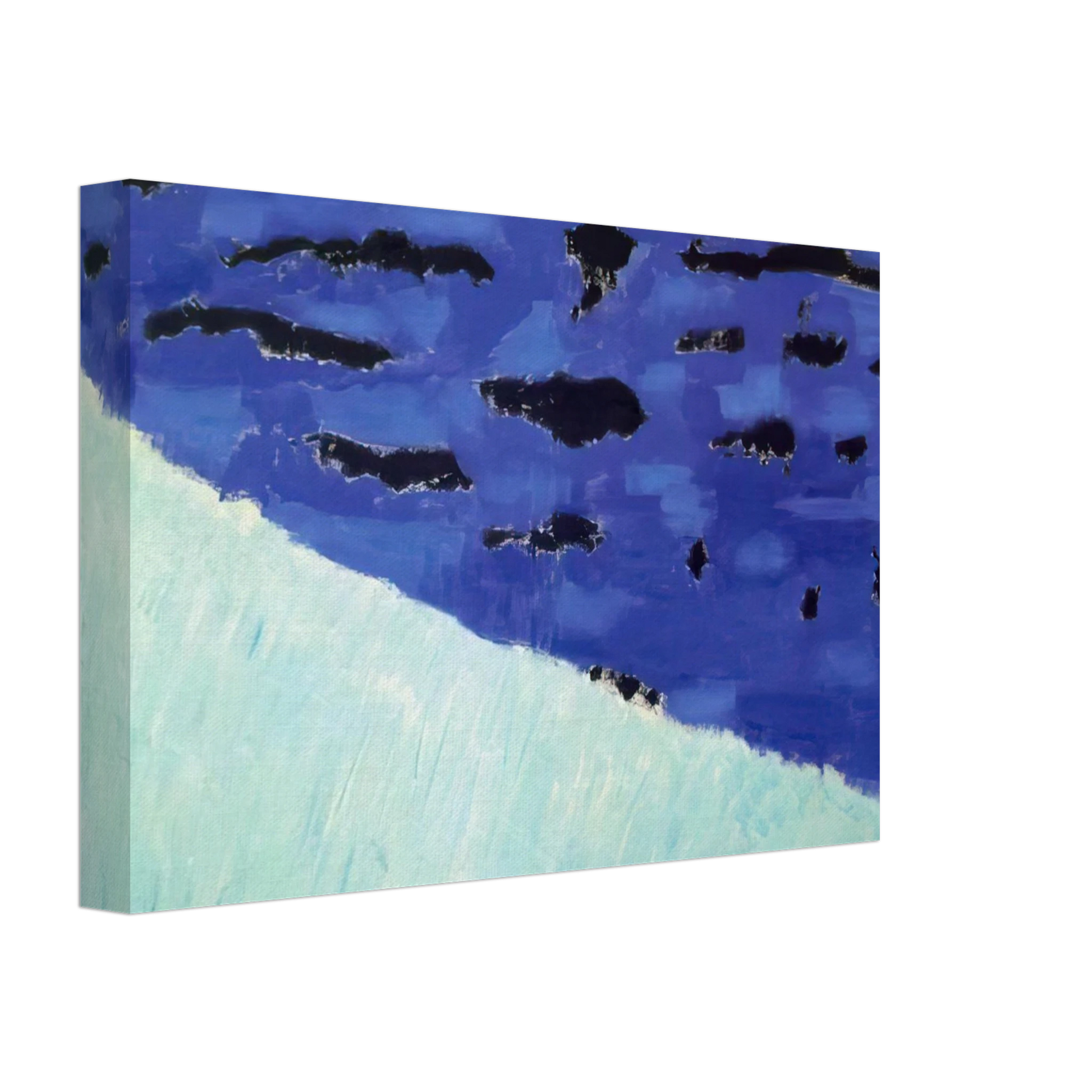 Milton Avery - Sea Grasses and Blue Sea - 1958 Canvas - 40x60 cm / 16x24 inches-canvas