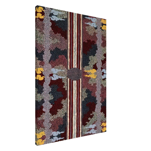 Clifford Possum Tjapaltjarri - Corkwood Dreaming - 1996 Canvas - 20x30 cm / 8x12 inches-canvas