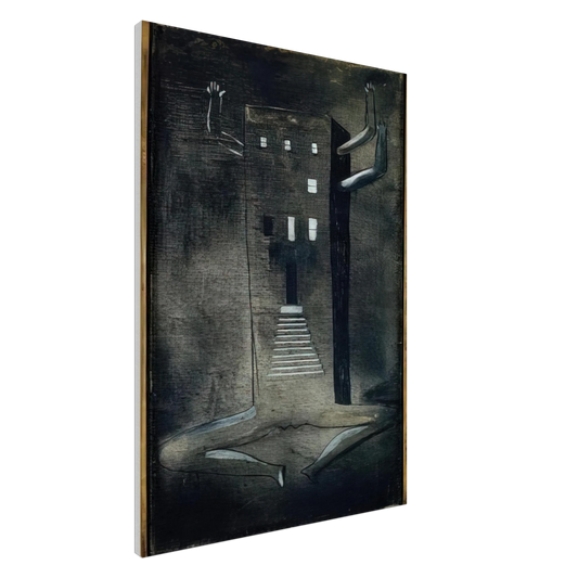 Louise Bourgeois - FEMME MAISON 1947 0 Canvas - 20x30 cm / 8x12 inches-canvas