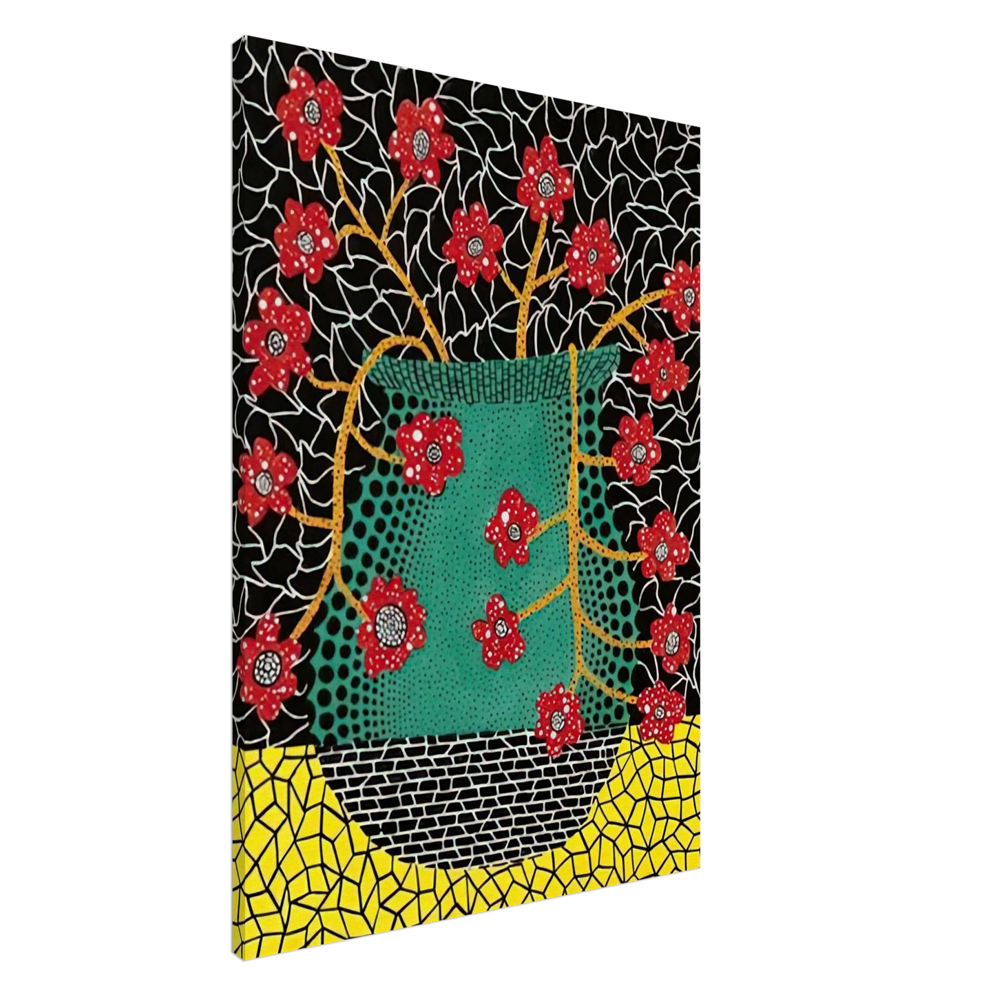 Yayoi Kusama - FLOWERS 1983 Canvas - 20x30 cm / 8x12 inches-canvas