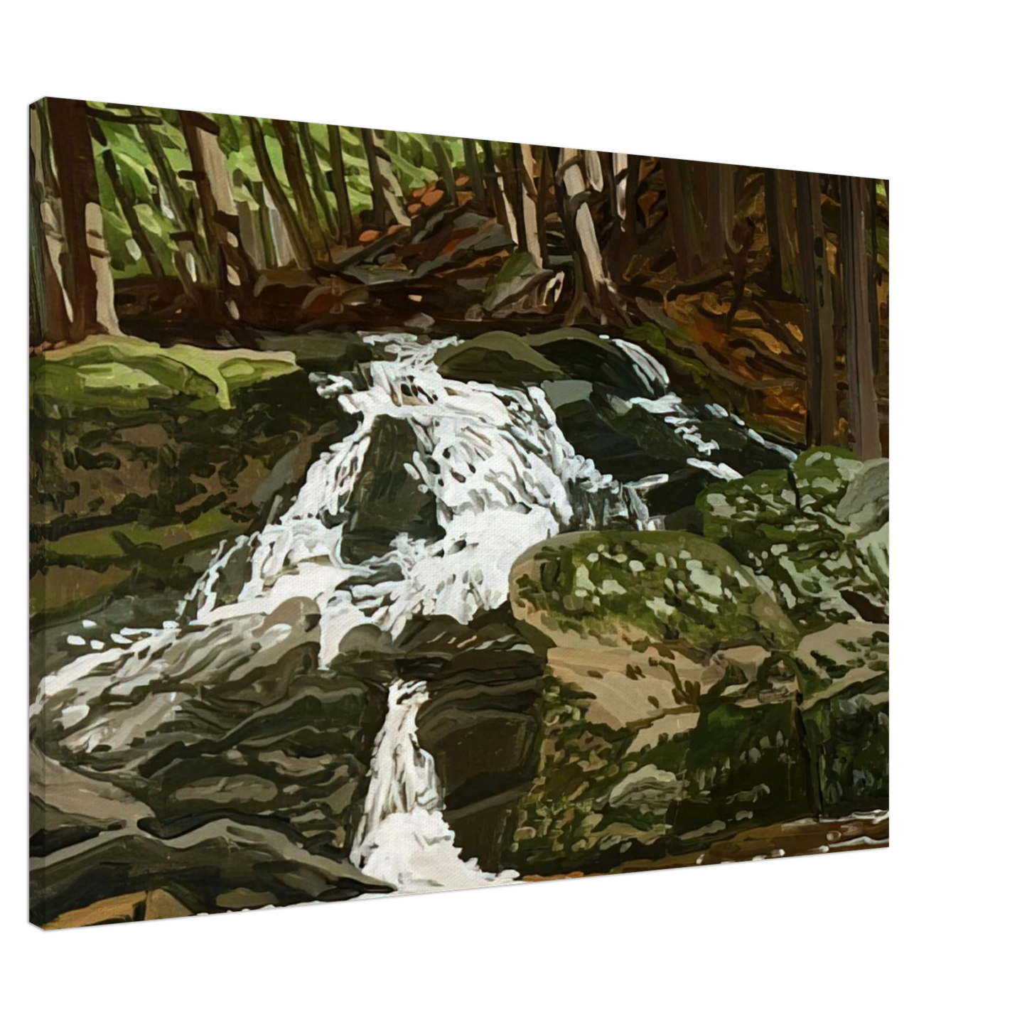 Wall artNeil Welliver - Study for Falls - Jam Brook - 1996 Canvas - 20x30 cm / 8x12 inches-canvas