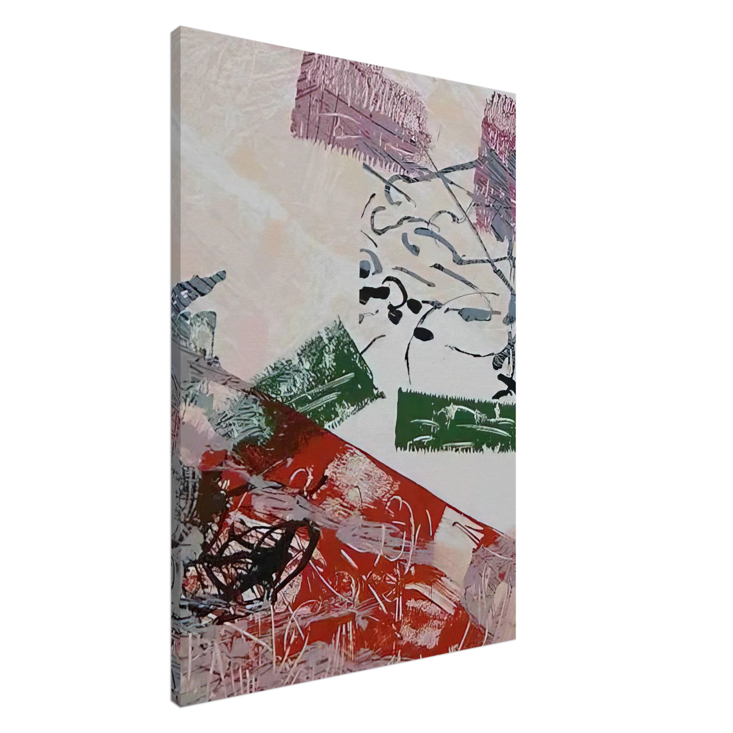 Jean-Paul Riopelle - Lithograph 1968 Canvas - 20x30 cm / 8x12 inches-canvas