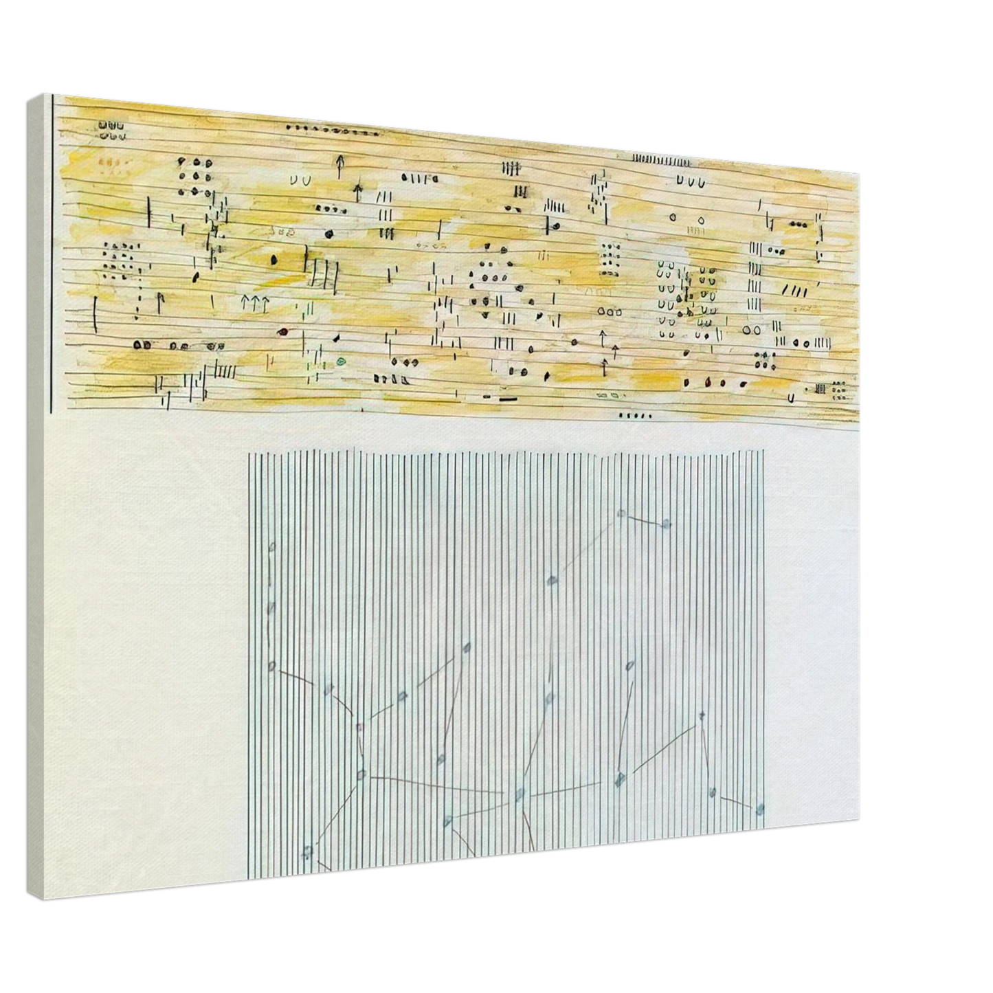 Gene Davis - Islam - 1981 Canvas - 20x30 cm / 8x12 inches-canvas