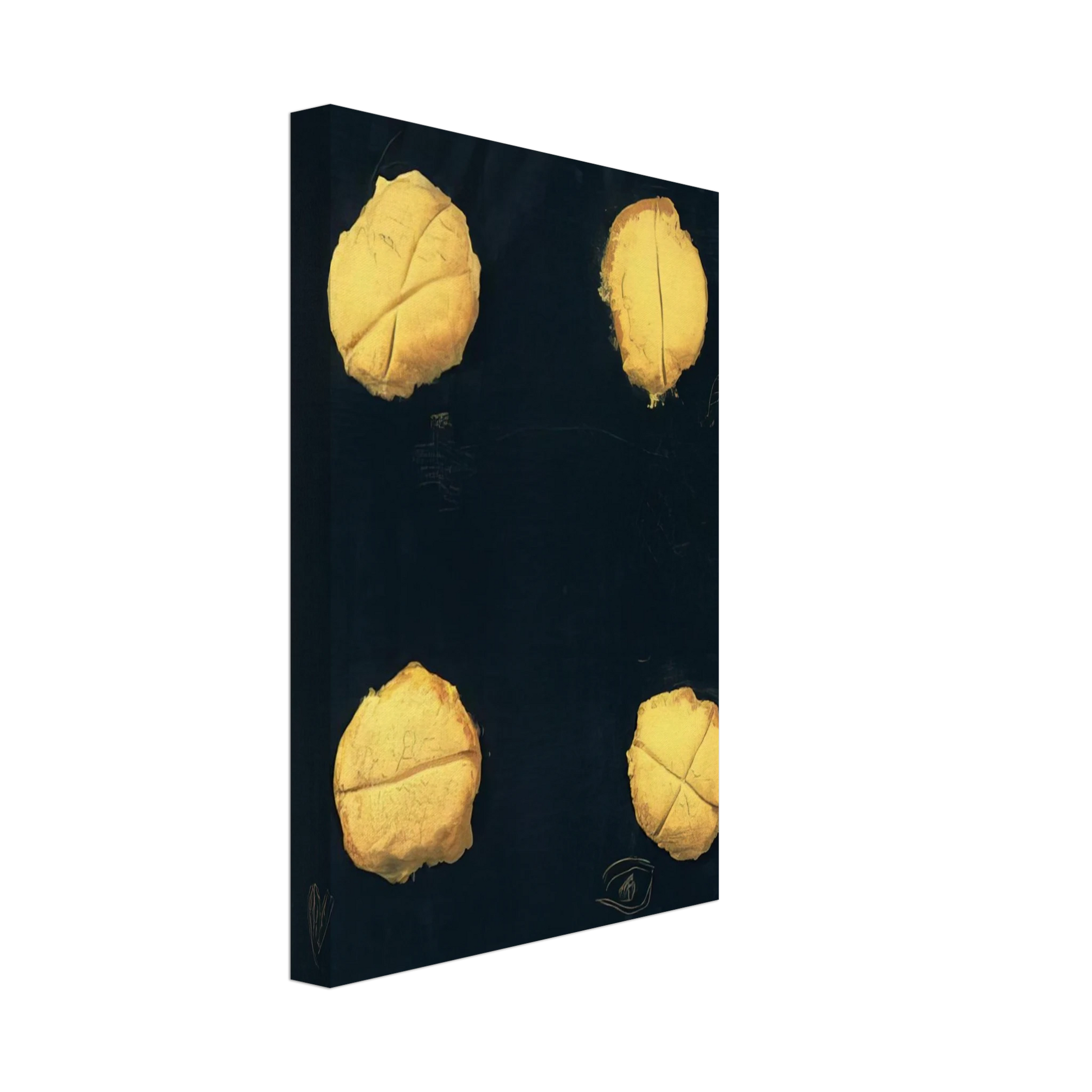 Antoni Tapies - FOUR 1992 Canvas - 70x100 cm / 28x40 inches-canvas