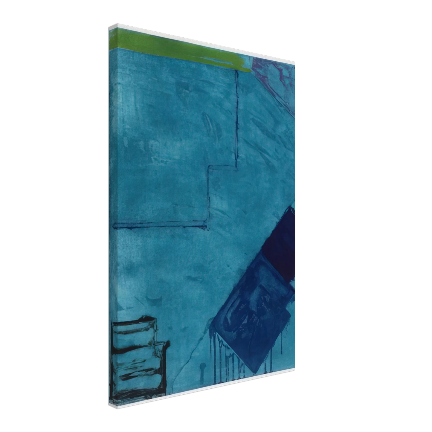 John Hoyland - Rankin - 1979 Canvas - 40x60 cm / 16x24 inches-canvas