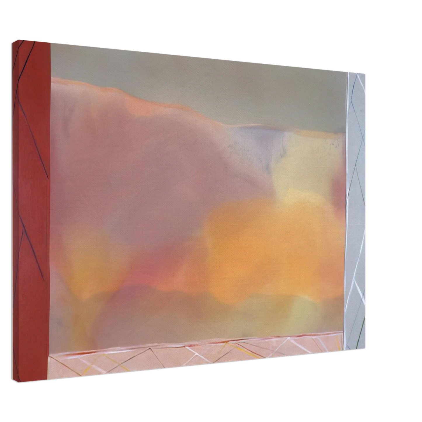 Ronnie Landfield - Tahity Trinity - 1988 Canvas - 20x30 cm / 8x12 inches-canvas