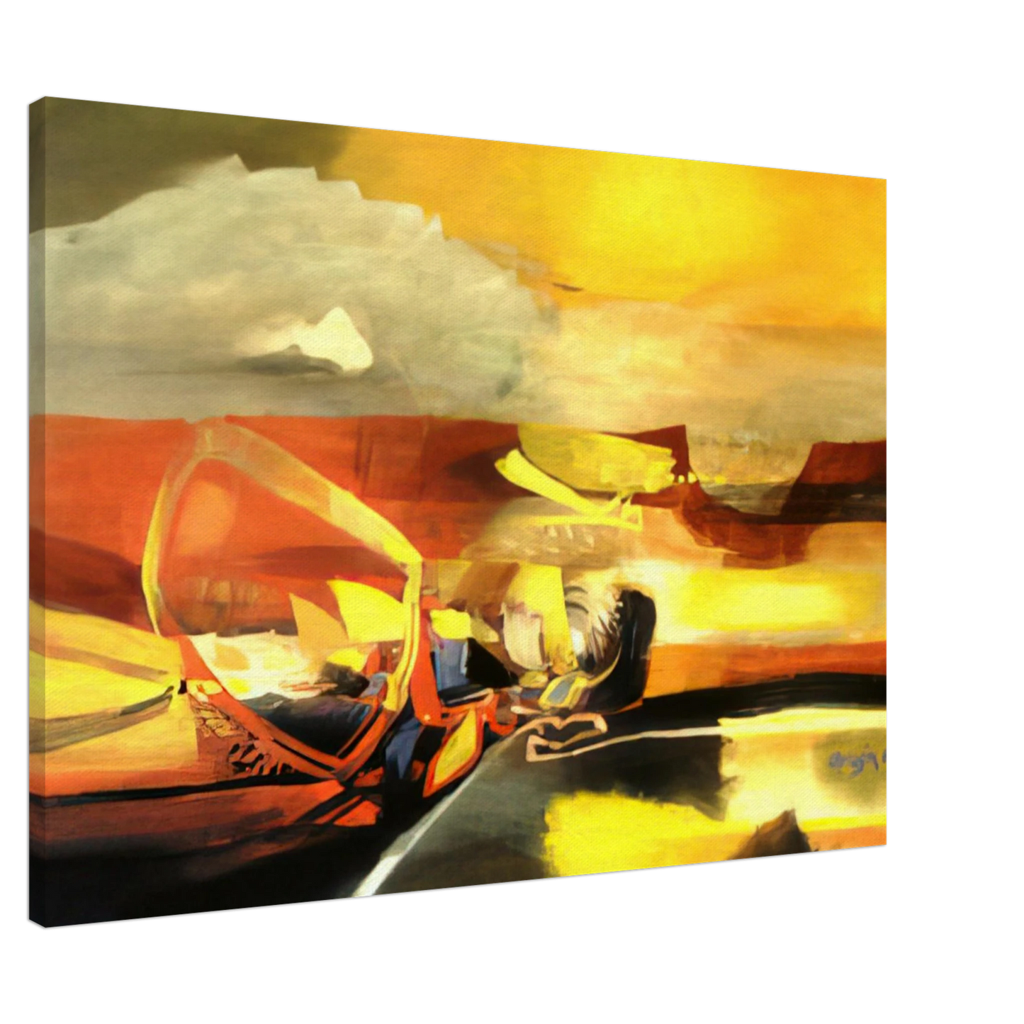 Alejandro Obregon - AGUA C LIDA 1962 Canvas - 20x30 cm / 8x12 inches-canvas