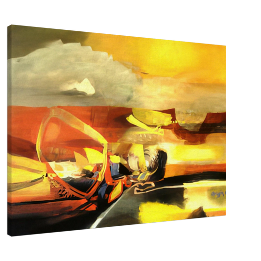 Alejandro Obregon - AGUA C LIDA 1962 Canvas - 20x30 cm / 8x12 inches-canvas