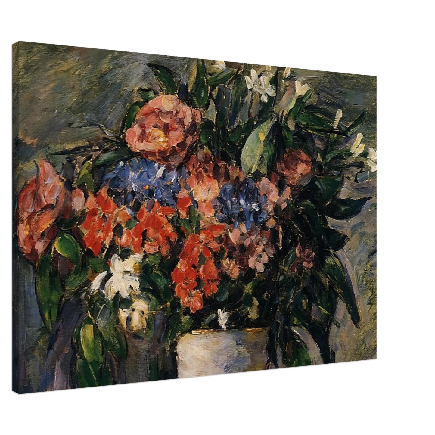 Paul Cezanne - Pot of Flowers Canvas - 20x30 cm / 8x12 inches-canvas