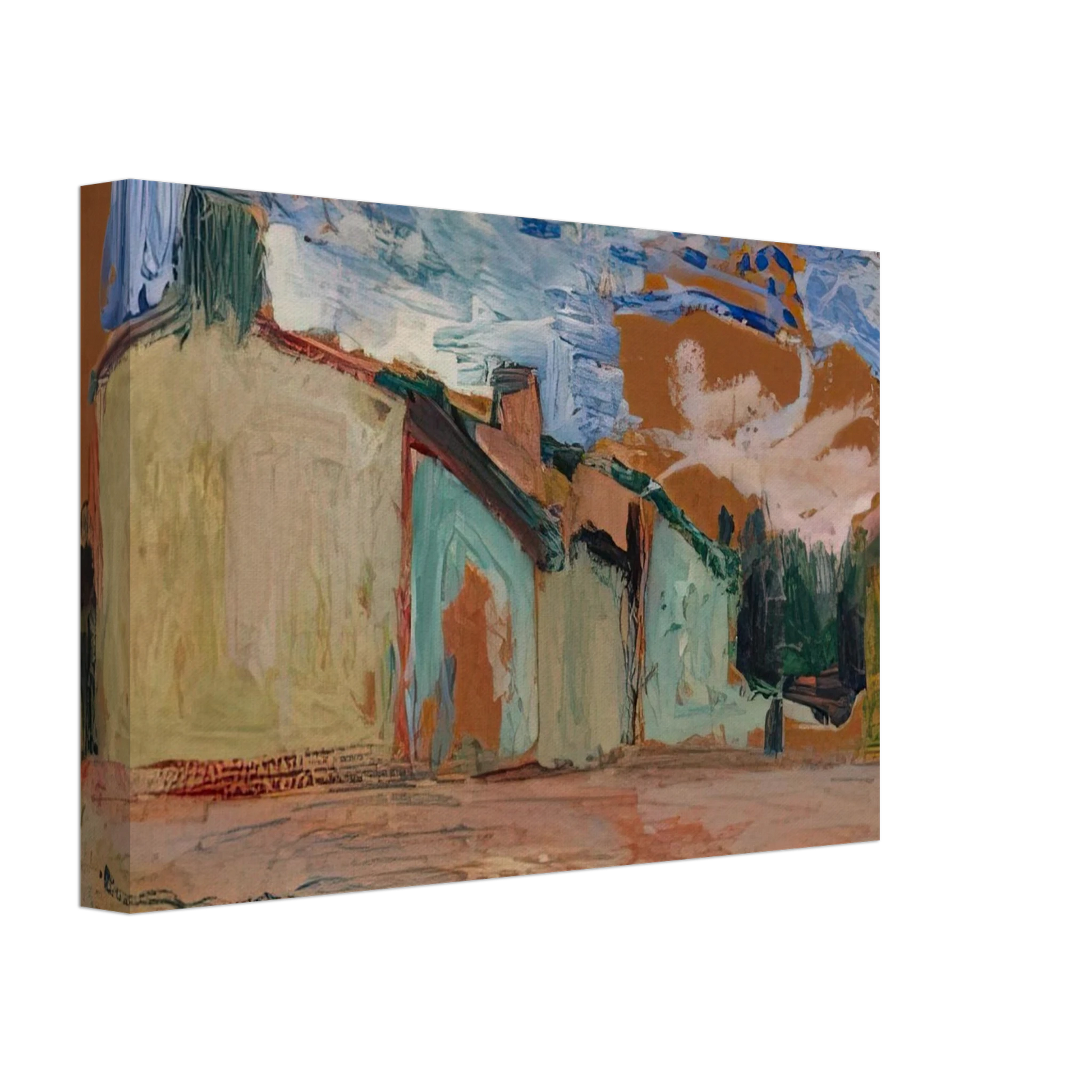 Henri Matisse - HOUSES FENOUILLET 1898 Canvas - 40x60 cm / 16x24 inches-canvas
