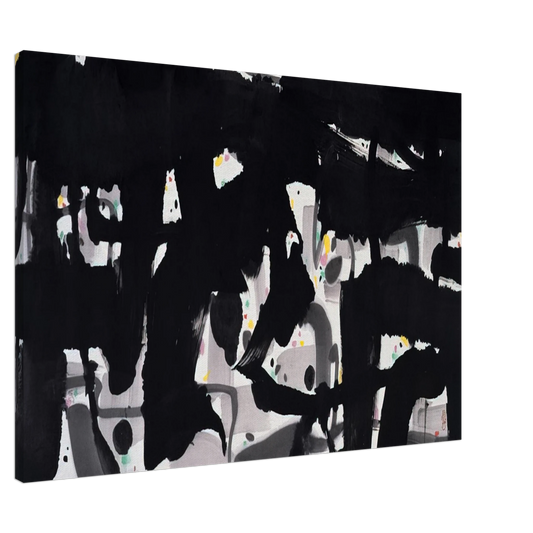 Wu Guanzhong - Alienation - 1992 Canvas - 20x30 cm / 8x12 inches-canvas