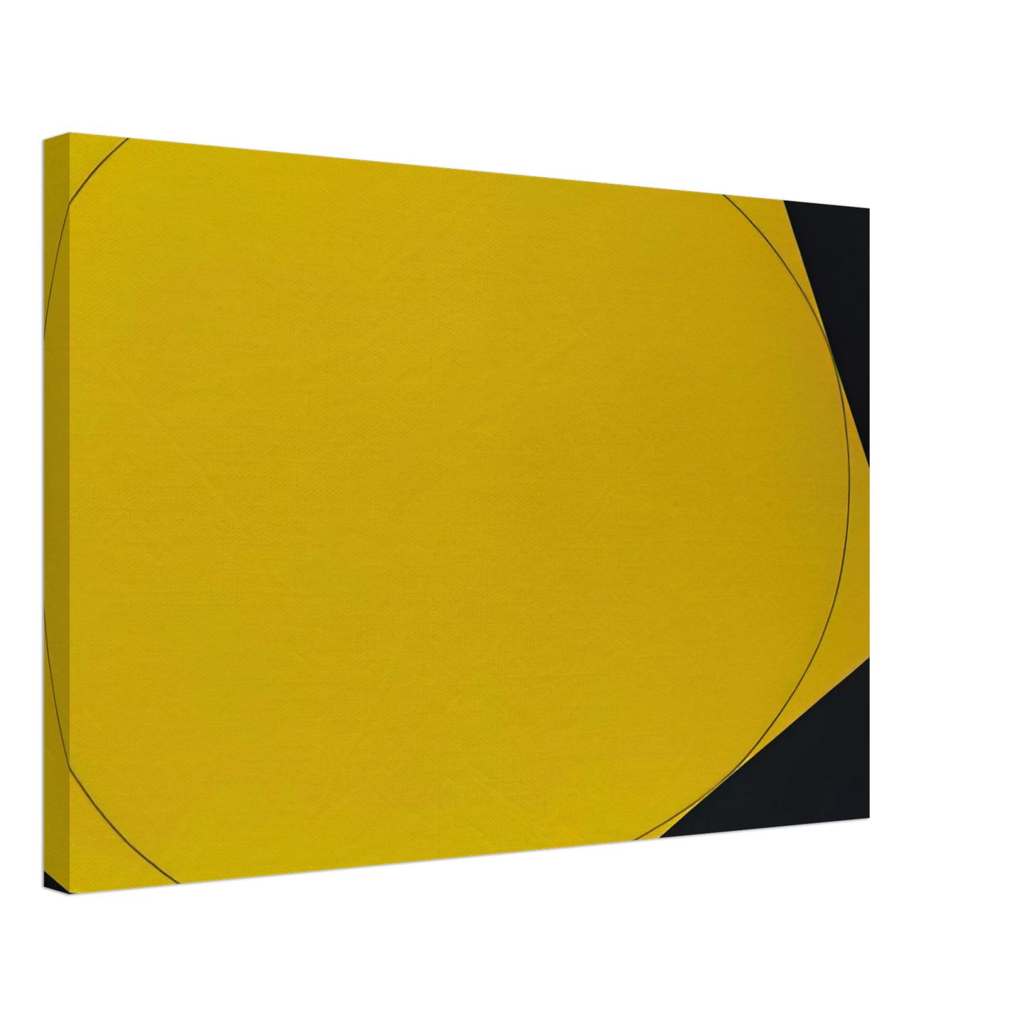 Robert Mangold - DISTORTED CIRCLE WITHIN A POLYGON I 1972 Canvas - 40x60 cm / 16x24 inches-canvas