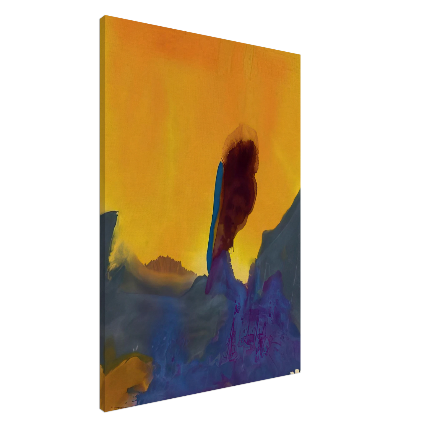 Helen Frankenthaler - Glow II - 1968 Canvas - 20x30 cm / 8x12 inches-canvas